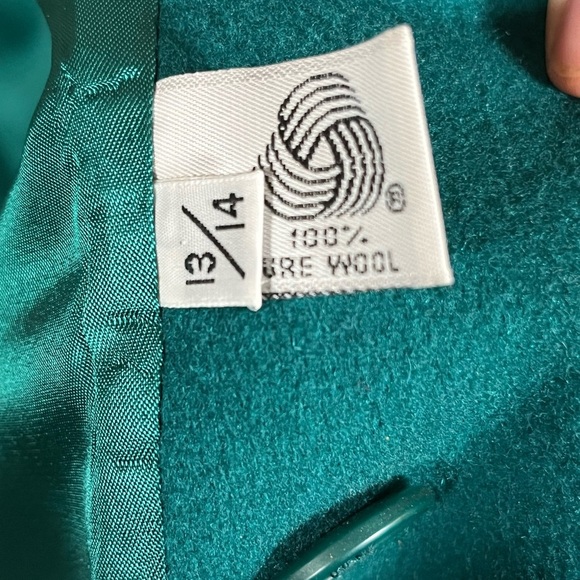 Vintage Forecaster of Boston Women’s Wool Blend Coat Green Size 14 - Picture 4 of 9